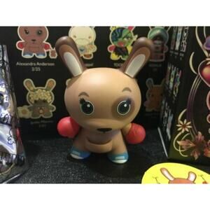 Kidrobot Dunny Fatale Series Alexandra Anderson 3" Kangaroo with Baby Dunny